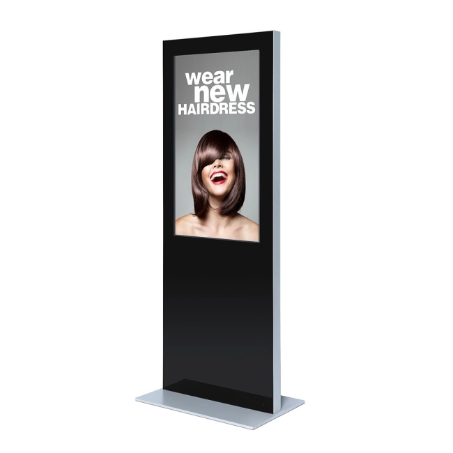 Smukły totem z monitorem 55